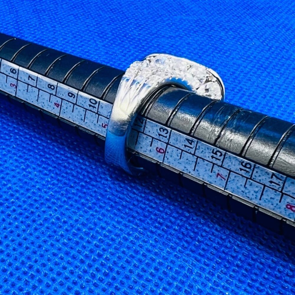 Large Statement Ring, .925 Sterling Silver Ring, … - image 8